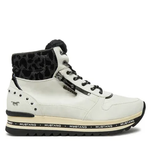 Trzewiki Mustang 1364-503 Biały - Botki damskie - miniaturka - grafika 1