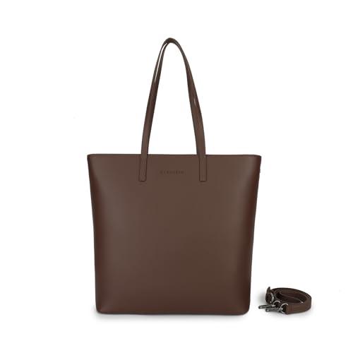 Carlheim Women's Totebags ELLA PREMIUM Genuine Leather, Brown