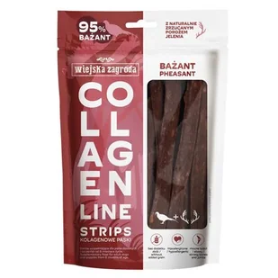 Przysmak dla psa WIEJSKA ZAGRODA Kolagenowe paski Bażant 100 g - Przysmaki dla psów - miniaturka - grafika 1