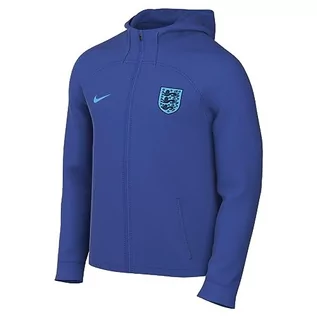 Kurtki męskie - Nike Męska kurtka z kapturem England Strike, Game Royal/Blue Fury, DM9529-480, M - grafika 1