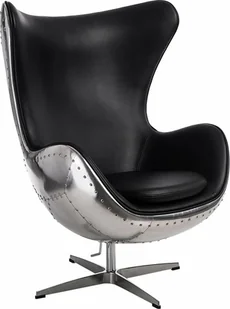 Elior Industrialny fotel wypoczynkowy czarny - Ayka - Fotele - miniaturka - grafika 1