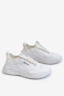 Sneakersy damskie - Damskie Sneakersy Memory Foam System Big Star LL274417 Białe-38 - miniaturka - grafika 1