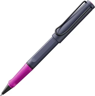 LAMY safari nowoczesne pióro kulkowe 3D7 wykonane z wytrzymałego tworzywa sztucznego w kolorze różowym z ergonomicznym uchwytem i metalowym klipsem, w zestawie wkład do pióra kulkowego M 63 M, czarne - Długopisy - miniaturka - grafika 1