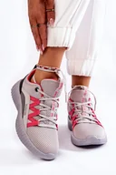 Sneakersy damskie - Damskie Buty Sportowe Sneakersy Big Star KK274060 Szare-38 - miniaturka - grafika 1