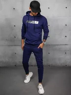 Dresy męskie - Dres męski granatowy Dstreet AX0695-M - miniaturka - grafika 1