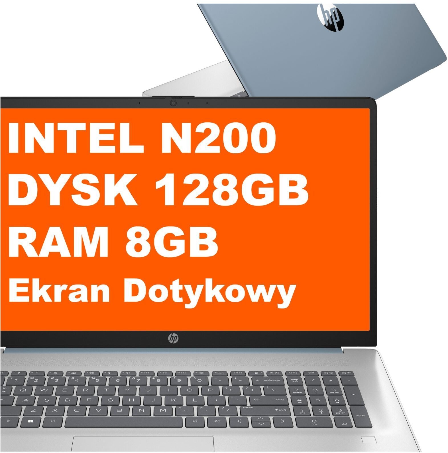 HP 17-cn3107ds / AD7K0UA / Intel N200 / 8GB / 128GB UFS / Intel UHD / HD+ / Dotyk / Win 11 / Niebieski AD7K0UA_8GB_128SSD_W11