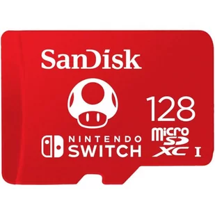 KARTA SANDISK NINTENDO SWITCH microSDXC 128 GB 100/90 MB/s V30 UHS-I U3 - Karty pamięci - miniaturka - grafika 1