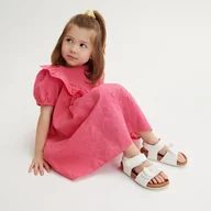 Buciki dla niemowląt - Reserved - Sandały z kokardą - Biały - miniaturka - grafika 1