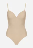 Body - Beżowe Body Bieliźniane z Usztywnianymi Miseczkami i Ramiączkami z Regulacją Ilavinae - miniaturka - grafika 1
