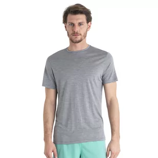 Męska koszulka termoaktywna Icebreaker Merino 125 Cool-Lite™ Sphere III SS Tee metro heather - L - Koszulki sportowe męskie - miniaturka - grafika 1