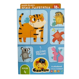 Czuczu Puzzle Do Pary 8 Układanek 16 Elementów 18M+ - Puzzle - miniaturka - grafika 1