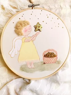 Obrazek z Aniołem Stróżem - Pamiątka Chrztu Świętego - Pamiątka Chrztu Świętego - miniaturka - grafika 1