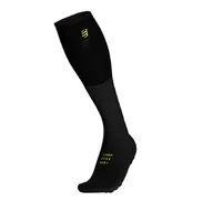 Skarpetki sportowe męskie - Skarpety kompresyjne COMPRESSPORT FULL SOCKS OXYGEN BLACK EDITION 2019 czarne - miniaturka - grafika 1