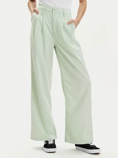 Vans Spodnie materiałowe Alder Relaxed Pleated Pant VN000GA0 Zielony Relaxed Fit - Spodnie damskie - miniaturka - grafika 1