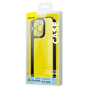 Zestaw ochronny Baseus Glitter przeźroczyste etui i szkło hartowane do iPhone 14 Pro (czarny) - Etui i futerały do telefonów - miniaturka - grafika 5