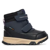 Buty dla chłopców - Trzewiki Tommy Hilfiger T1X5-34134-1592X656 M Granatowy - miniaturka - grafika 1