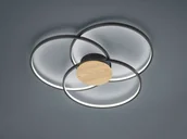 Lampy sufitowe - Trio SEDONA SMD LED 40W Czarny mat ściemnialna 3000K Lampa sufitowa 673210332 - miniaturka - grafika 1