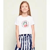 Koszulki dla dziewczynek - Guess T-shirt Cropped Fit - miniaturka - grafika 1