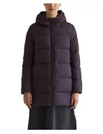 Płaszcze damskie - ECOALF, Płaszcz damski Marangalf, z poliestru z recyklingu, z kapturem Primaloft, ultralekki, płaszcz damski 3/4, Ciemny fioletowy, L - miniaturka - grafika 1