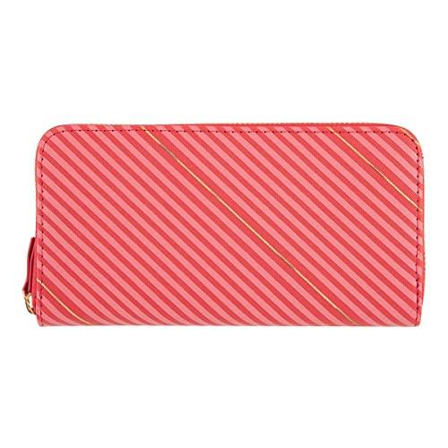 Tie Rack - Duży portfel damski - Czerwone i różowe paski