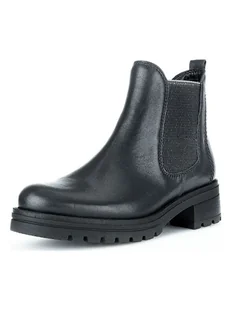 Gabor Skórzane botki w kolorze czarnym - Botki damskie - miniaturka - grafika 1