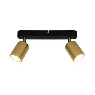 Zuma Line Regulowana LAMPA sufitowa VILA GU13013C-2B loftowa OPRAWA metalowe reflektorki złote czarne GU13013C-2B - Lampy sufitowe - miniaturka - grafika 1