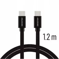 Kable USB - Kabel Swissten Typ C - Typ C Usb 1.2M Black - miniaturka - grafika 1