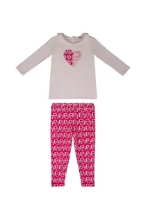 Dresy i komplety dla dziewczynek - Pinko Up komplet dziecięcy kolor fioletowy - grafika 1