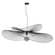 Lampy sufitowe - Kapelusz lampa wisząca 1x27 czarna KP-28 - miniaturka - grafika 1