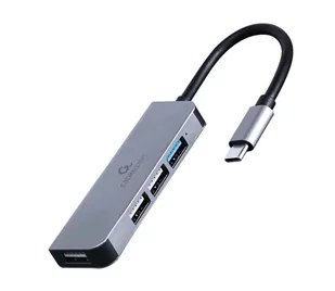 GEMBIRD Hub USB 3.0 4-Porty 1 x USB 3.1 + 3 x USB 2.0 czarny - Wtyczki i adaptery - miniaturka - grafika 1