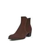 Botki damskie - ECCO Damskie botki w kształcie 35, kawowe, 4 UK, Kawa, 37 EU - miniaturka - grafika 1
