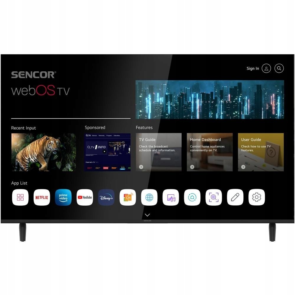 Sencor SLE 50US803B WEBOS SMART TV 