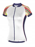 Kurtki rowerowe - Damska koszulka rowerowa zeroRH+ Paint W WHITE/MULTICOLOR/FUCSIA/DARKB - M - miniaturka - grafika 1