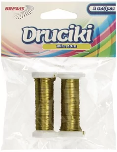 BREWIS Drucik florystyczny złoty 20m Brewis (2) - Pasmanteria - miniaturka - grafika 1