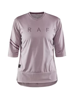 Koszulki sportowe damskie - Craft Koszulka kolarska "Core Offroad" w kolorze jasnoróżowym - grafika 1