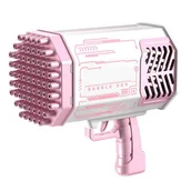 Zabawki militarne - Pistolet do baniek mydlanych Riff Bazooka 88 do zabaw dla dzieci w pomieszczeniach i gier na świeżym powietrzu, różowy - miniaturka - grafika 1