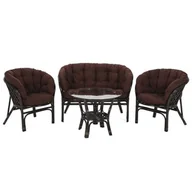 Meble ogrodowe - Home&Garden Meble ogrodowe rattanowe Bahama Brown / Brown 3+1 770493 - miniaturka - grafika 1