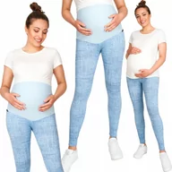 Spodnie ciążowe - Leginsy Ciążowe Getry Rozm L Legginsy Z Panelem - miniaturka - grafika 1