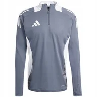 Bluzy męskie - Bluza męska adidas Tiro 24 Competition Training Top szara IV6972 L - miniaturka - grafika 1