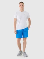 Spodenki męskie - 4F Spodenki treningowe szybkoschnące męskie - niebieskie XXL - miniaturka - grafika 1