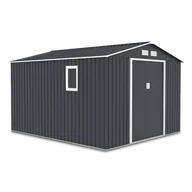 Altany ogrodowe - Domek na narzędzia HUDSON 9x10 Cold Grey - miniaturka - grafika 1