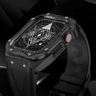 Kingxbar CYF140 2w1 pancerne etui Apple Watch 8, 7 (45 mm) ze stali nierdzewnej z paskiem złote - Akcesoria do smartwatchy - miniaturka - grafika 8