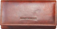 Portfele - Średni ciemnobrązowy skórzany portfel RFID Bull Burry Whole wykonany z wytrzymałej skóry bydlęcej - miniaturka - grafika 1