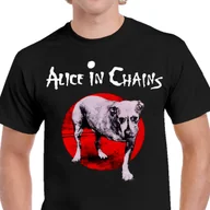 Koszulki męskie - P344 KOSZULKA MĘSKA CZARNA Alice in Chase Dog Muzyka Album Jakość S - miniaturka - grafika 1