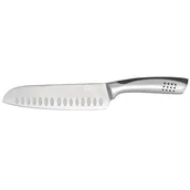 Noże kuchenne - Nóż Santoku PROFESSIONAL, stal nierdzewna, srebrny, 6,5” - miniaturka - grafika 1