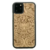Etui i futerały do telefonów - Bewood Drewniane etui iPhone 11 PRO KALENDARZ AZTECKI ANIEGRE - miniaturka - grafika 1