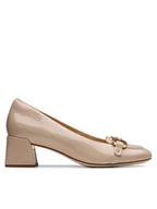 Czółenka - Clarks Czółenka Nyta45 Court 26181319 Beżowy - miniaturka - grafika 1