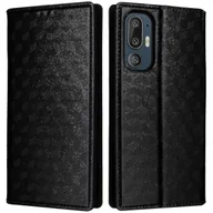 Etui i futerały do telefonów - Wysokiej jakości skórzane etui na telefon do HTC U24 Pro 5G, smukły pokrowiec ochronny z ulepszonym uchwytem do codziennego użytku Czarny - miniaturka - grafika 1