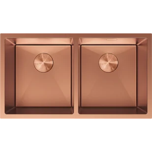 Mexen Binox zlewozmywak stalowy 2-komorowy 800 x 450 mm, miedź - 6421802000-65 - Zlewozmywaki - miniaturka - grafika 1
