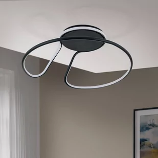Lampa sufitowa LED Claire, czarna, ściemniana - Lampy sufitowe - miniaturka - grafika 2